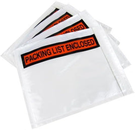 10pcs - Clear Packing List Self Adhesive- Size 178mm x254mm