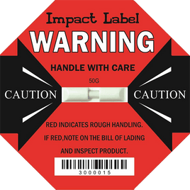 🛡️ Impact Label 50G Shock Indicator- Red
