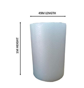 27mm.Dia  Bubble Wrap Roll  Size  1M X 49M - CartonBox.Sg