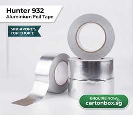 Hunter 932 Aluminium Foil Tape 48mm x 40m roll for sealing HVAC ducts