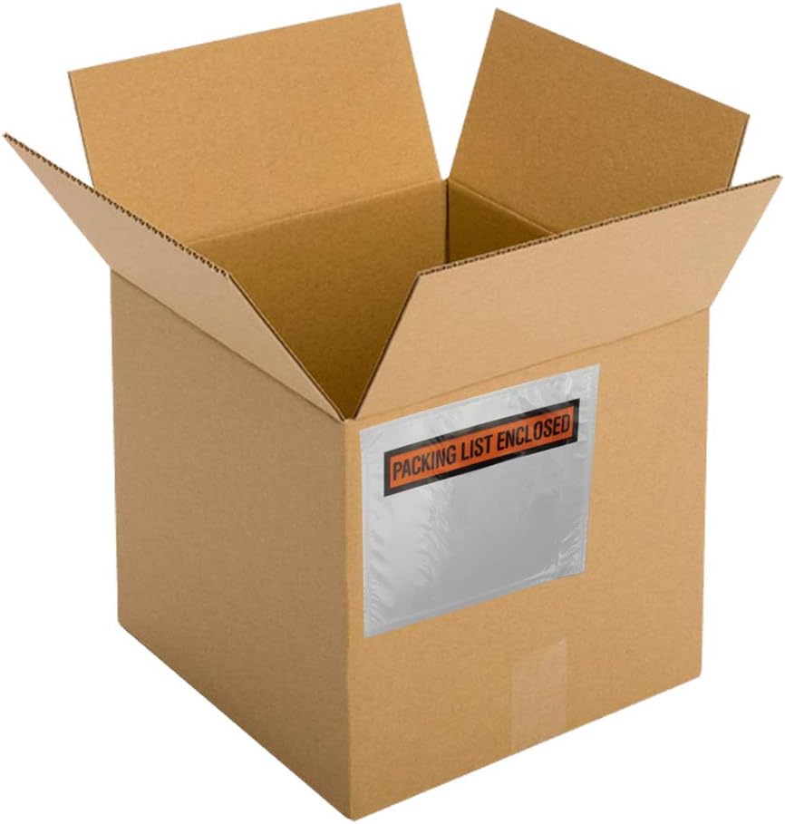 10pcs - Clear Packing List Self Adhesive- Size 178mm x254mm| cartonbox.sg