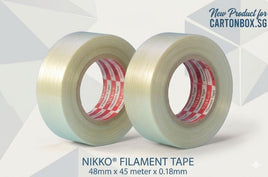 Nikko® Heavy Duty  Filament Tape (48mm x 45m x 0.18mm)