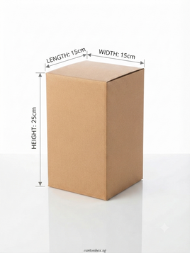 📦 New Carton Box - 15cm (L) x 15cm (W) x 25cm (H)