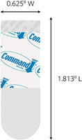 Command Poster Hanging Strips, 12 Strips, Clear, 17024CLR - CartonBox.Sg