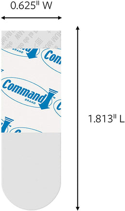 Command Poster Hanging Strips, 12 Strips, Clear, 17024CLR - CartonBox.Sg