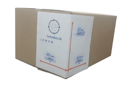 New Carton Box : 60cm(L) x 40cm(W) x 30cm(H) - CartonBox.Sg
