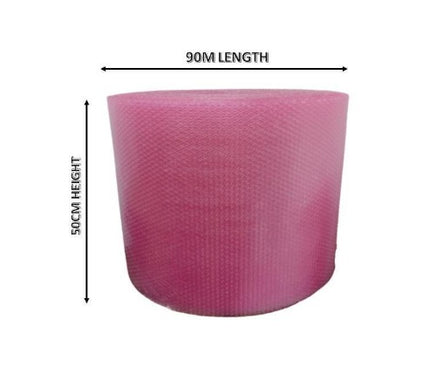 Antistatic  Bubble Wrap Roll (90m x 0.5m) - CartonBox.Sg