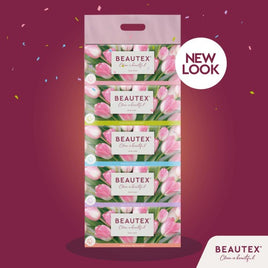 BEAUTEX BOX FACIAL TISSUE 3PLY x 5 x 100'S - CartonBox.Sg