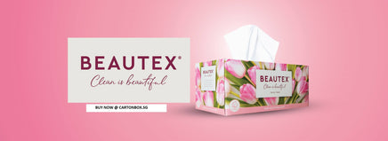 BEAUTEX BOX FACIAL TISSUE 3PLY x 5 x 100'S - CartonBox.Sg