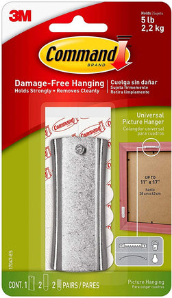 Command 17047 Sawtooth Hanger, 5-Pound Metal - Sticky Nail - CartonBox.Sg
