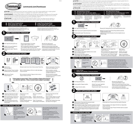 Command 17213-ES Picture Hanging Kit White 38 Piece Kit - CartonBox.Sg