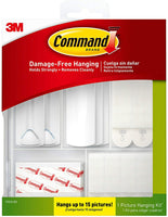 Command 17213-ES Picture Hanging Kit White 38 Piece Kit - CartonBox.Sg