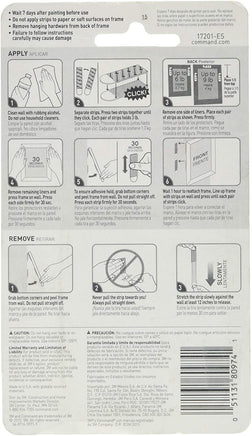 Command CAD17201ES Medium Picture Hanging Interlocking Fastener White - CartonBox.Sg