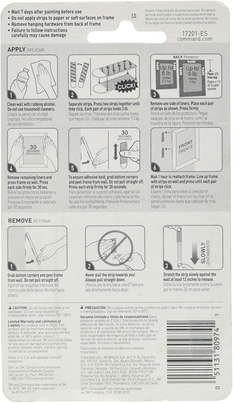 Command CAD17201ES Medium Picture Hanging Interlocking Fastener White cartonbox.sg