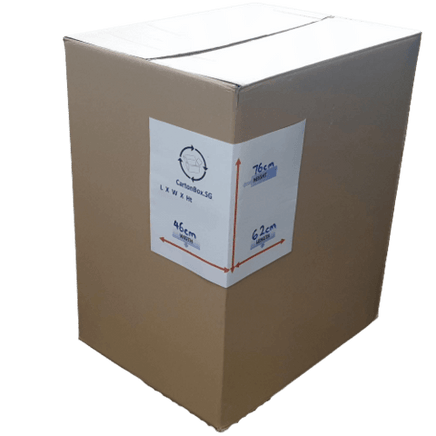 New XXL Carton Box : 62cm(L) x 46cm(W) x 76cm(H) - CartonBox.Sg