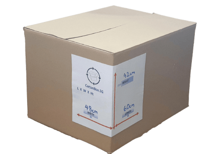 New XL Carton Box : 60cm(L) x 48cm(W) x 42cm(H) - CartonBox.Sg