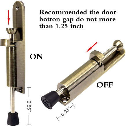 Kick Down Door Stopper Bronze-1 Pack - CartonBox.Sg