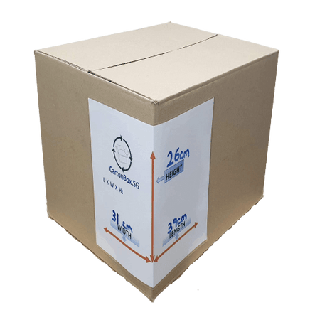 New Document Carton Box : 39cm(L) x 31cm(W) x 26cm(H)| cartonbox.sg