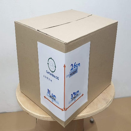 New Document Carton Box : 39cm(L) x 31cm(W) x 26cm(H) - CartonBox.Sg