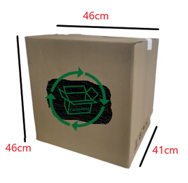 Once Used Carton Box : 46cm(L) x 41cm(W) x 46cm(H)